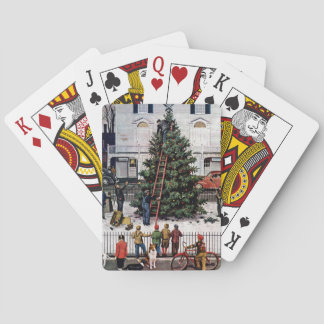 Jeu De Cartes Arbre dans le Carré de ville