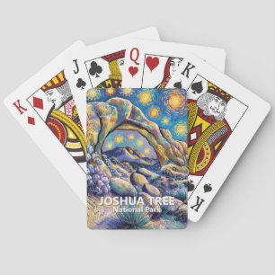Jeu De Cartes Arbre de Joshua personnalisé Arch Rock Nuit étoilé