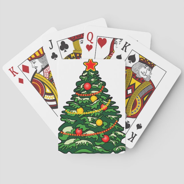 Jeu De Cartes Arbre de Noël (dos)