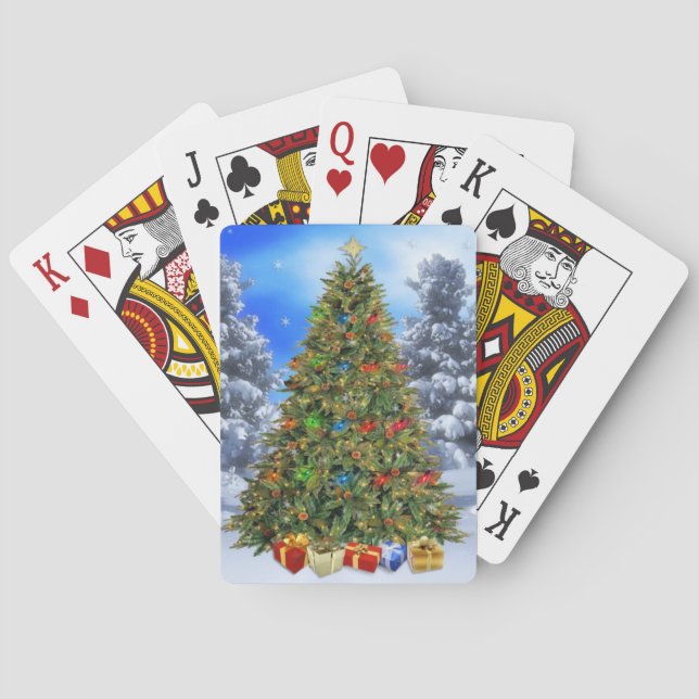Jeu De Cartes Arbre de Noël (dos)