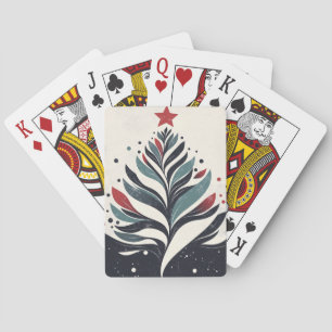 Jeu De Cartes Arbre de Noël Abstrait