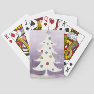Jeu De Cartes Arbre de Noël blanc