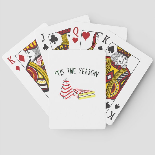 Jeu De Cartes Arbre de Noël de saison (dos)