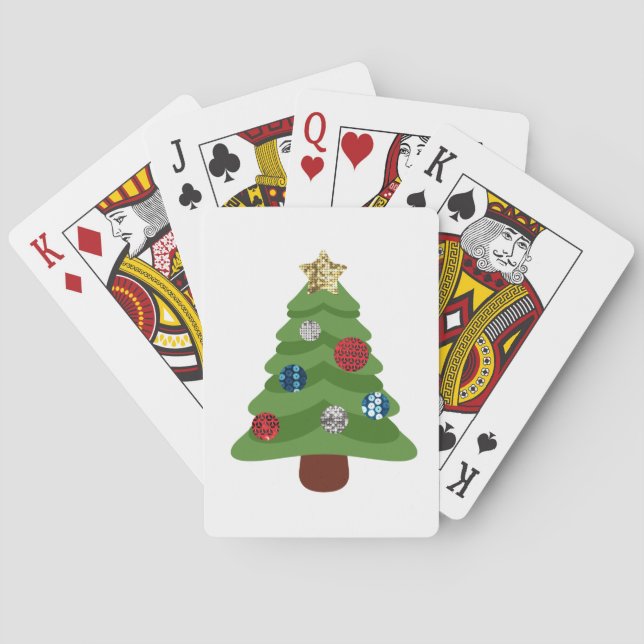 Jeu De Cartes arbre de noël émoji (dos)