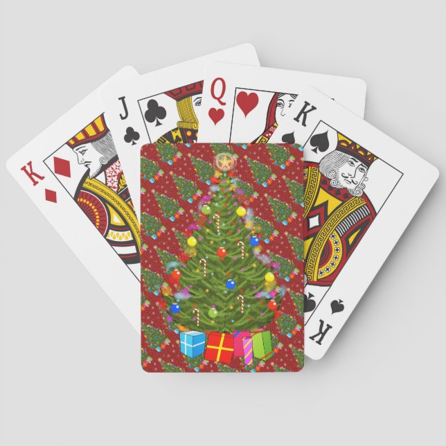 Jeu De Cartes Arbre de Noël Jouer aux cartes (dos)