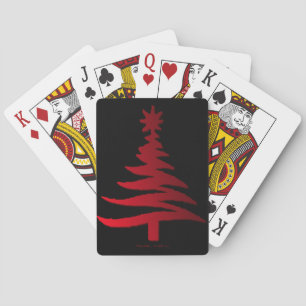 Jeu De Cartes Arbre de Noël Rouge