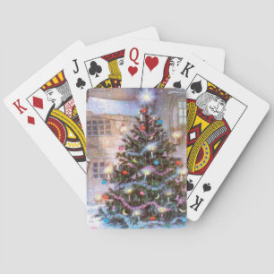 Jeu De Cartes Arbre de Noël Vintage
