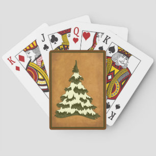 Jeu De Cartes Arbre de Noël Vintage Jouer aux cartes