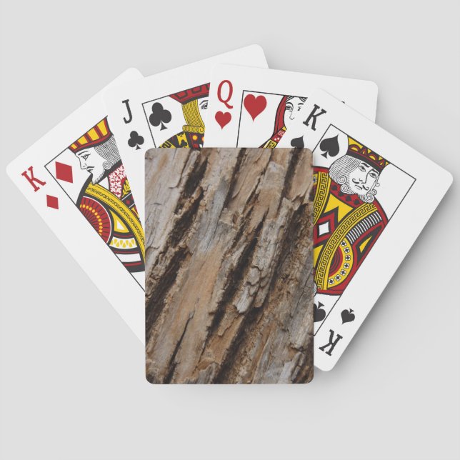 Jeu De Cartes Arbre écorce I Abstrait naturel texturé (dos)