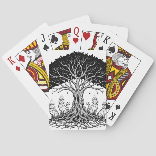 Jeu De Cartes arbre mystique de la vie (dos)
