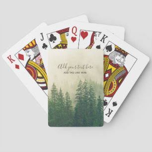 Jeu De Cartes Arbres de la forêt de pins sur mesure