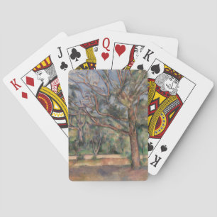 Jeu De Cartes Arbres et Route, Paysage Post-Impressionniste