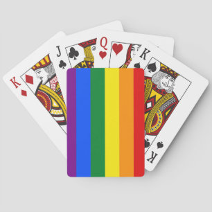 Jeu De Cartes arc-en-ciel bandes motif jouer aux cartes amour es