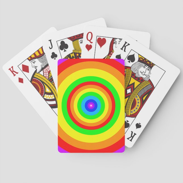 Jeu De Cartes Arc en ciel Conception-40686 (dos)