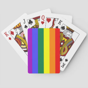 Jeu De Cartes Arc-en-ciel drapeau de fierté jouer aux cartes