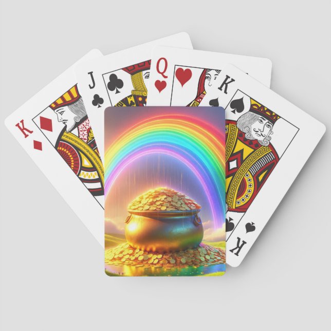 Jeu De Cartes Arc en ciel et trésor (dos)