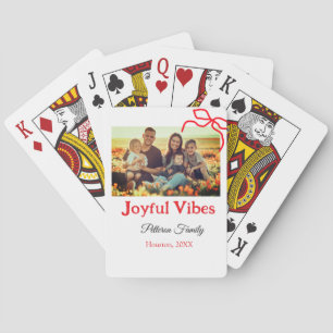 Jeu De Cartes Arc rouge joyeuse Vibes ajouter nom de famille pho