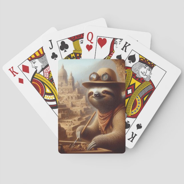 Jeu De Cartes Archéologue Sloth (dos)
