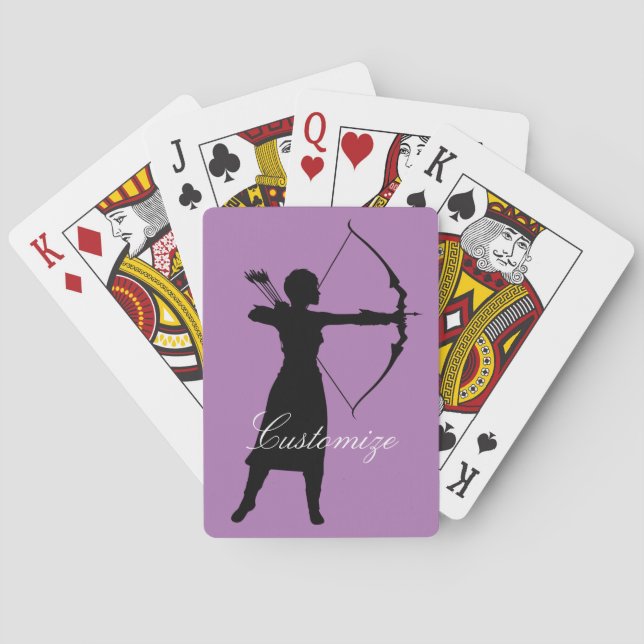 Jeu De Cartes Archer Femme Silhouette Thunder_Cove (dos)