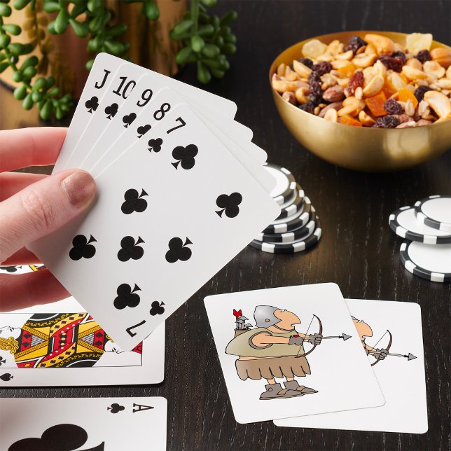 Jeu De Cartes Archer Médiéval Guerrier Drôle Chevalier avec Arc (Créateur téléchargé)