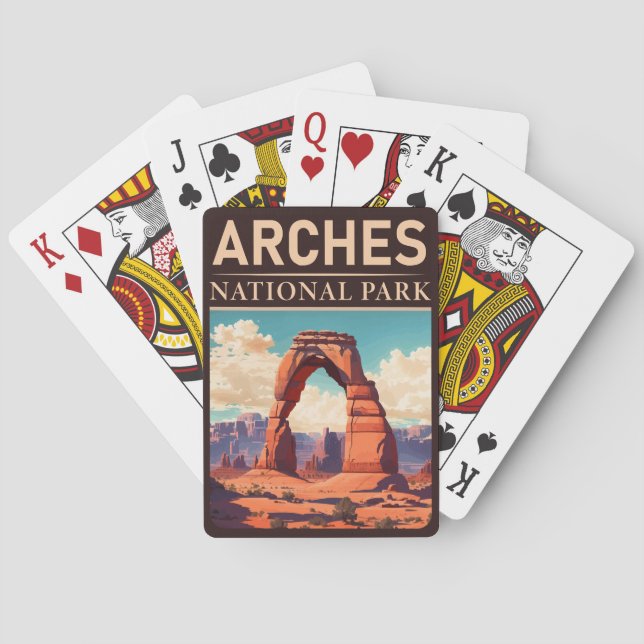 Jeu De Cartes Arches Parc National Moab Utah Delicate Arch (dos)