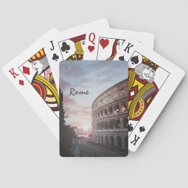 Jeu De Cartes Architecture antique Rome coucher de soleil ville (dos)