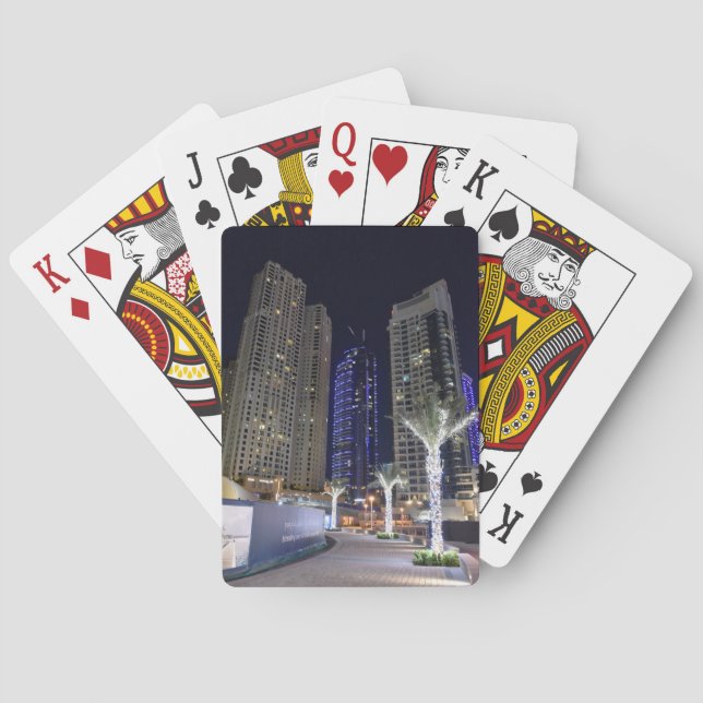 Jeu De Cartes Architecture de Dubaï la nuit (dos)