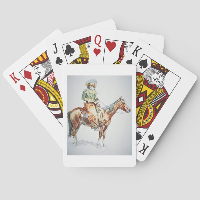 Jeu De Cartes Arizona Cowboy, 1901 (crayon sur papier) (dos)