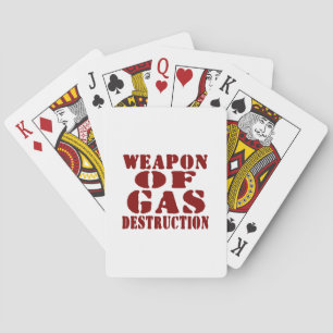 Jeu De Cartes Arme De Destruction Du Gaz