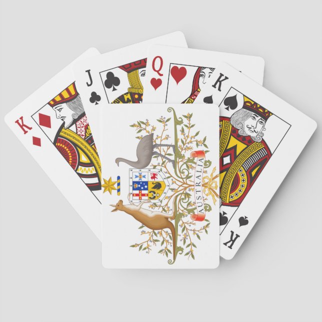 Jeu De Cartes Armoiries de l'Australie (dos)