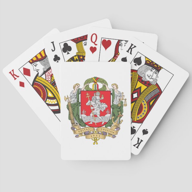 Jeu De Cartes Armoiries de Vilnius, Lituanie Jouer aux cartes (dos)