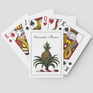 Jeu De Cartes Armoiries héraldiques de l'ananas Emblème de crête