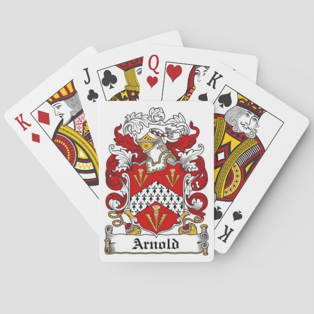 Jeu De Cartes Arnold Family Crest Playing Cards (dos)