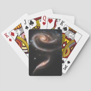 Jeu De Cartes Arp 273 Galaxies Interagissant En Andromède.