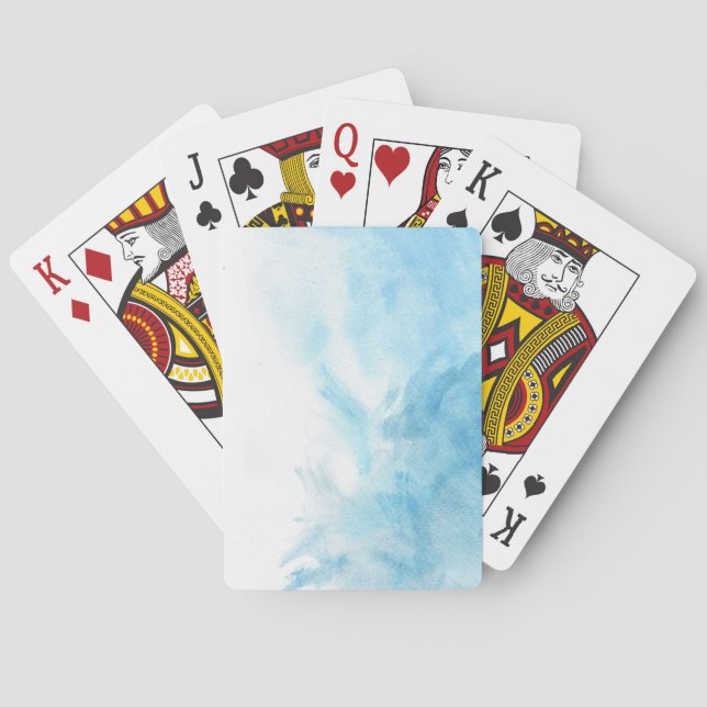 Jeu De Cartes arrière - plan couleur d'aquarelle pour votre (dos)