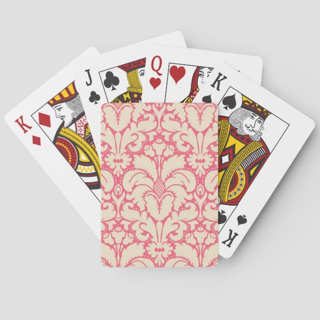 Jeu De Cartes arrière - plan damassé de style baroque 2 (dos)