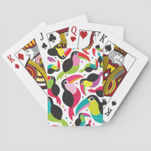 Jeu De Cartes arrière - plan exotique d'oiseau de toucan du