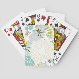 Jeu De Cartes Arrière - plan floral