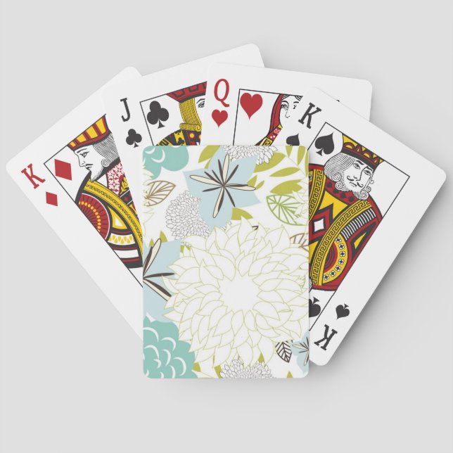 Jeu De Cartes Arrière - plan floral (dos)