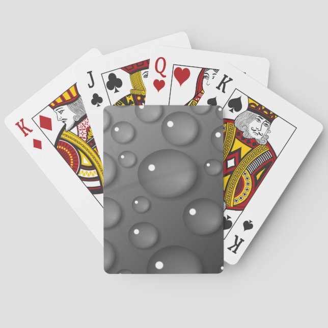 Jeu De Cartes Arrière - plan Gray Raindrop (dos)