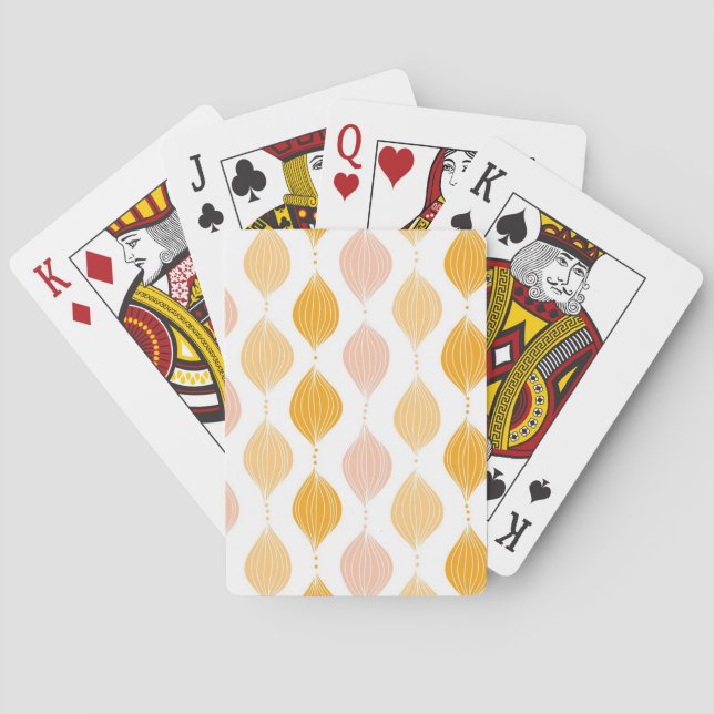 Jeu De Cartes arrière - plan motif d'or Abstrait (dos)