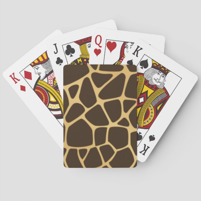 Jeu De Cartes Arrière - plan repéré par girafe (dos)