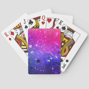 Jeu De Cartes Arrière - plan rose brillant
