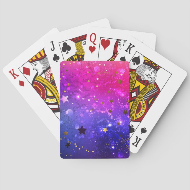 Jeu De Cartes Arrière - plan rose brillant (dos)