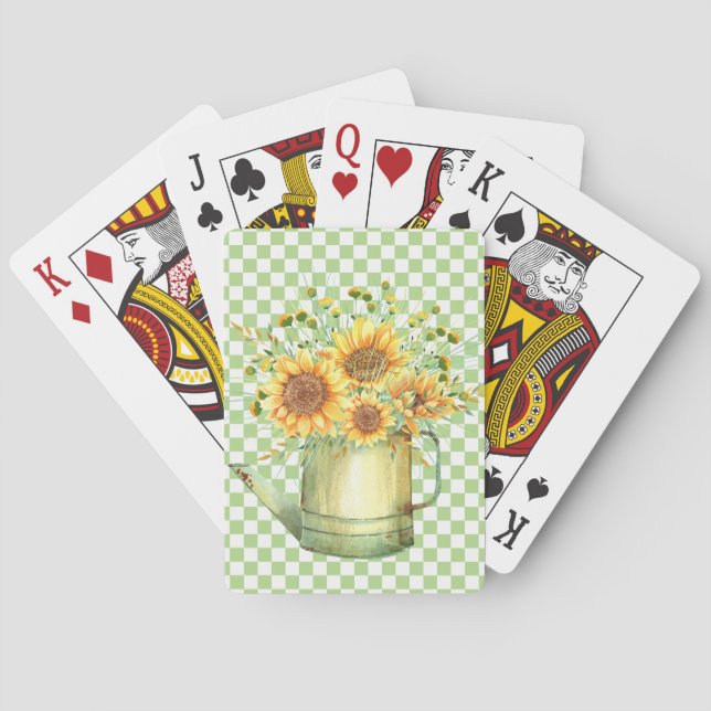 Jeu De Cartes Arrosoir Tournesols  (dos)