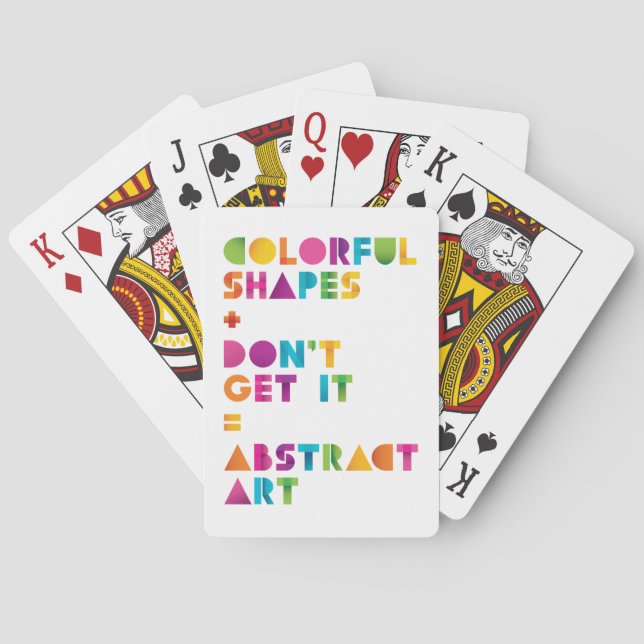 Jeu De Cartes Art Abstrait (dos)