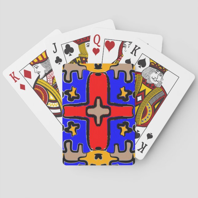 Jeu De Cartes Art abstrait audacieux" (dos)