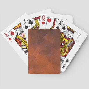 Jeu De Cartes Art Abstrait Brun Orange Bleu Reflets Ruraux