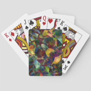 Jeu De Cartes Art abstrait coloré et kaléidoscopique