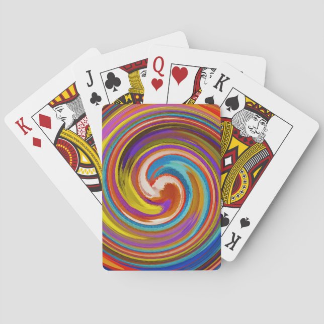 Jeu De Cartes Art abstrait de tourbillon moderne #15 (dos)